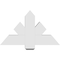 Ekena Millwork Kennewick Architectural Grade PVC Gable Bracket, 36"W x 21"H x 6"D x 6"F, 14/12 Pitch GBP036X21X0606KEN00 - alternate 2